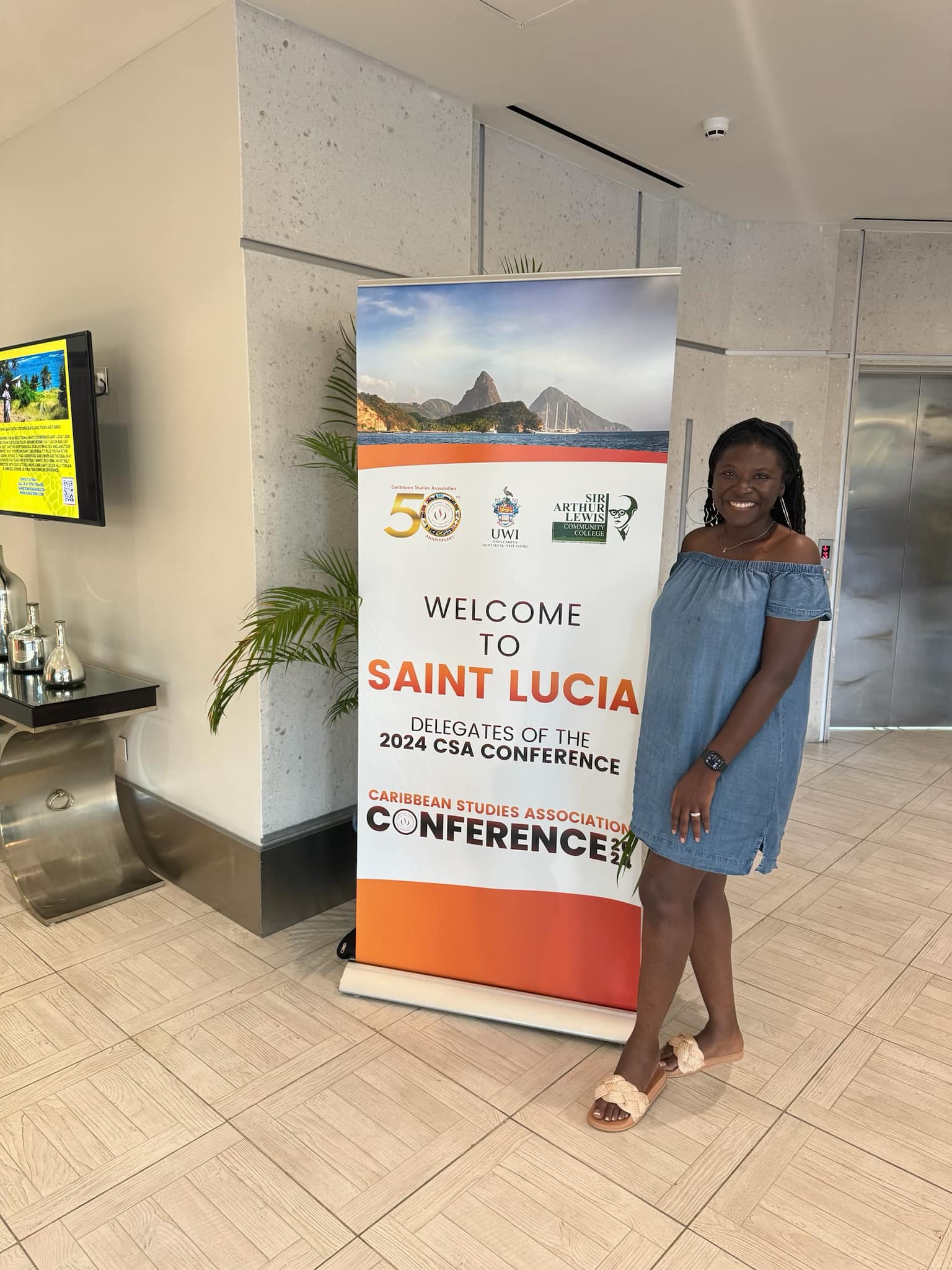 Nancy Metayer Bowen at a conference in Saint Lucia in a picture shared on June 8, 2024 | Source: Facebook/Nancy Metayer Bowen