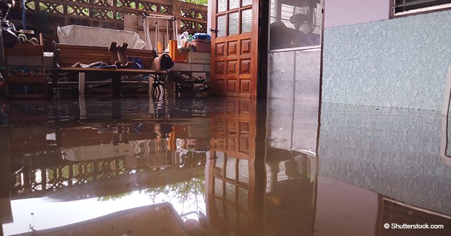 Woman Woke up to Find That a River Had Flooded the Entire First Floor of Her House