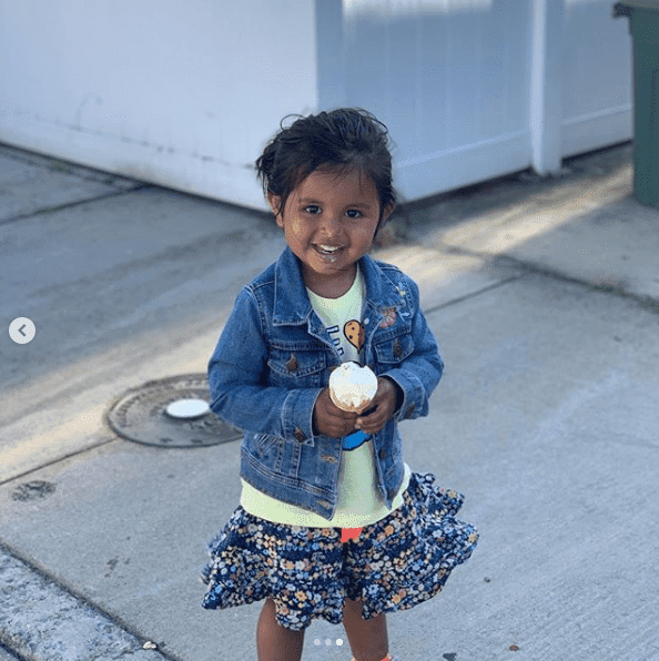 Haley Joy enjoying ice cream. I Image: Instagram/ hodakotb