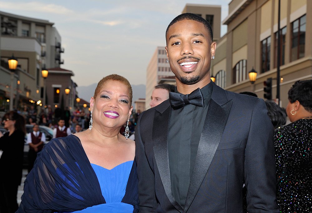 Michael B. Jordan and mother Donna Jordan attend the 45th NAACP Image Awards presented by TV One at Pasadena Civic Auditorium on February 22, 2014 in Pasadena, California. I Image: Getty Images.