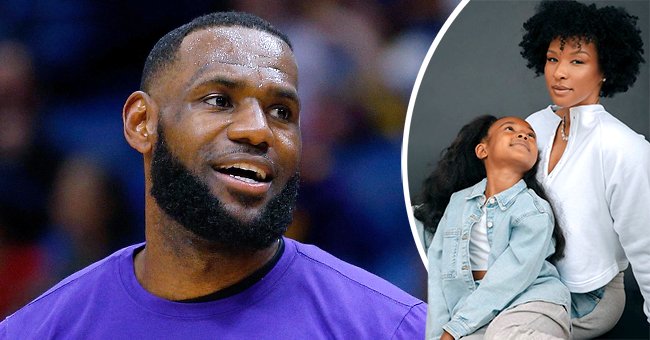 LeBron James, his wife Savannah and daughter Zhuri. | Photo: Instagram.com/allthingszhuri  Getty Images