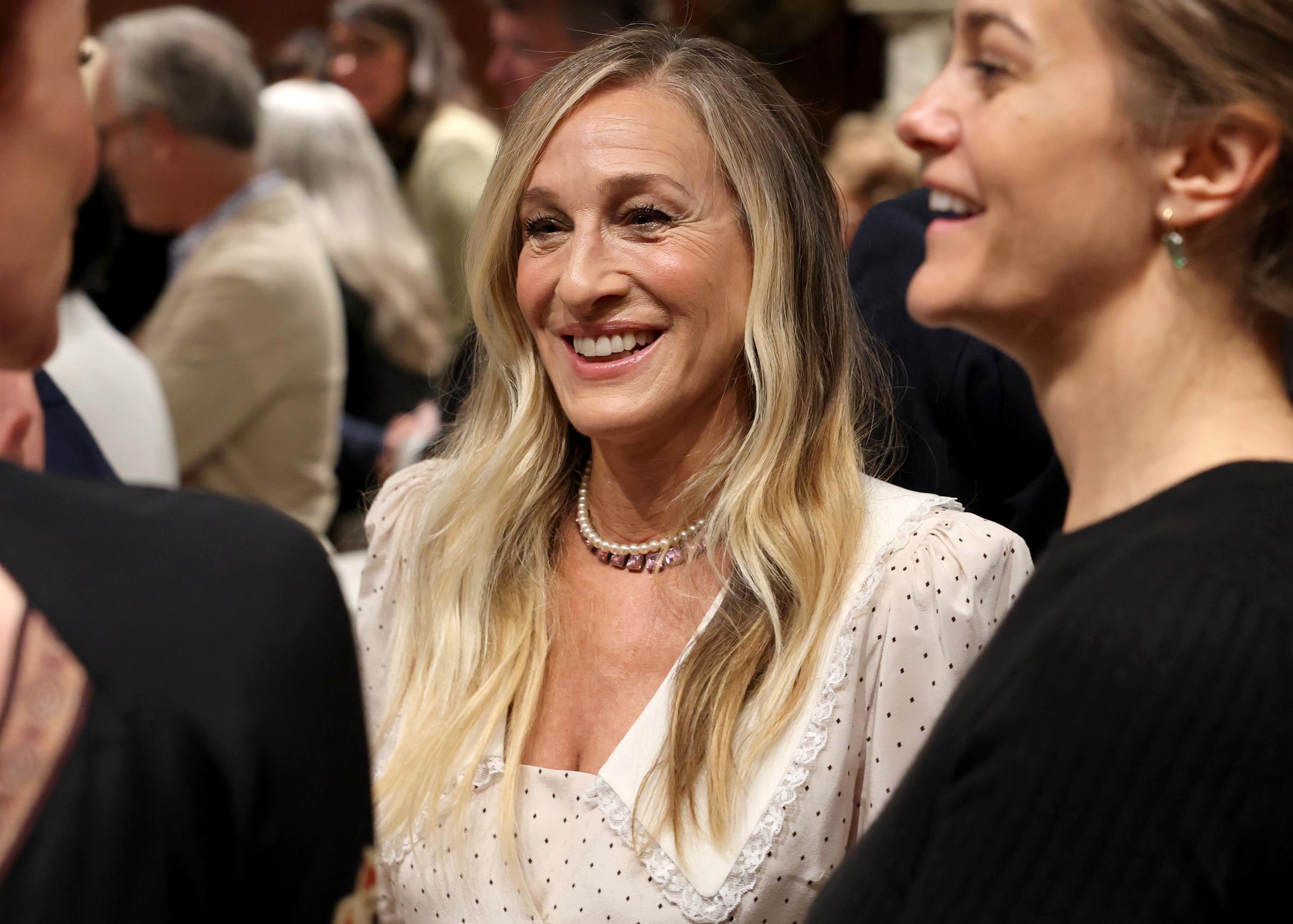 Sarah Jessica Parker attends a literary engagement at New York Public Library on day three of the State Visit of King Charles III and Queen Camilla to the United States of America, on 29 April 2026 in New York City. | Source: Getty Images