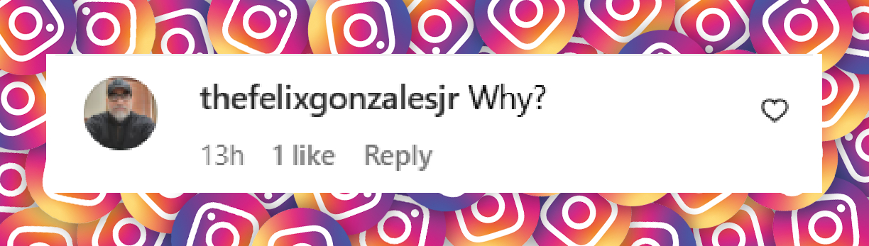 A comment under a post uploaded on April 28, 2025. | Source: Instagram/dailymail