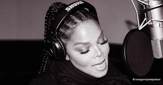 Janet Jackson Shared Black White Photo Of Herself At The Studio On Valentine S Day