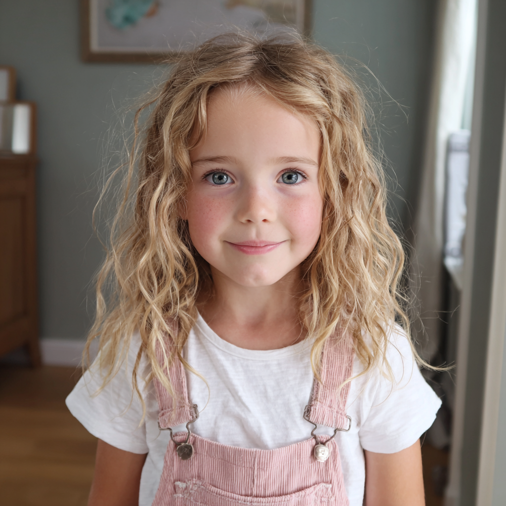 A smiling little girl | Source: Midjourney