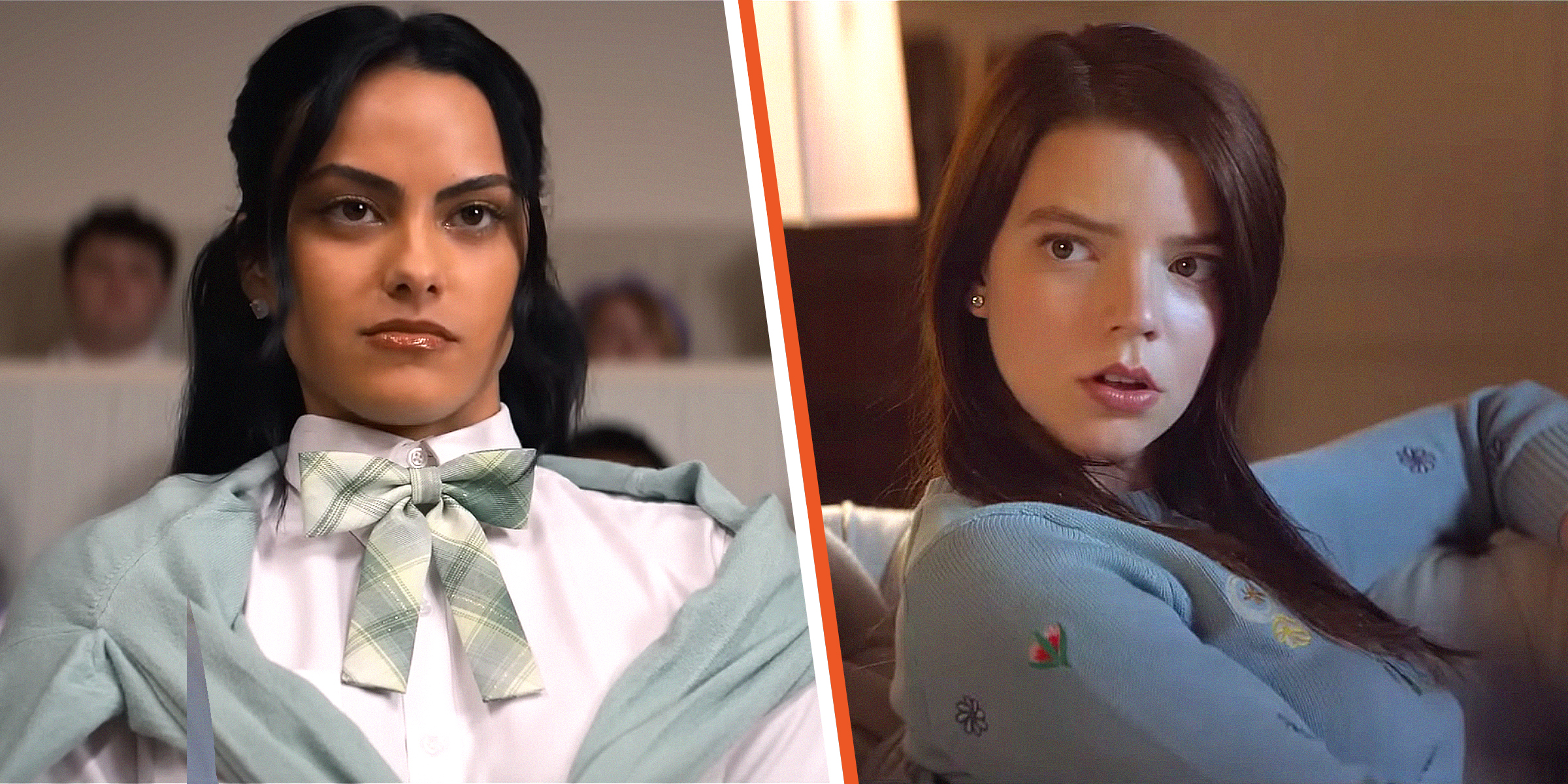Camila Mendes in "Do Revenge" | Anya Taylor-Joy in "Thoroughbreds." | Source: YouTube/Netflix | YouTube/FocusFeatures