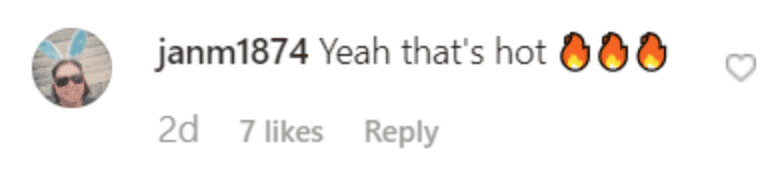 Fan's comment on Donnie Wahlberg's Instagram post. | Source: Instagram/DonnieWahlberg