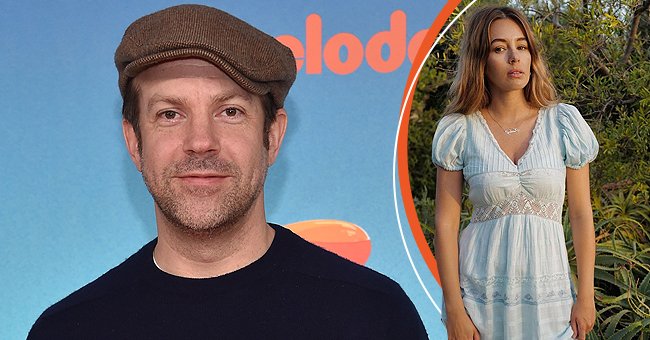 Jason Sudeikis at the 32nd Annual Nickelodeon Kids' Choice Awards on March 23, 2019, in Los Angeles, and Keeley Hazell in an Instagram image taken on July 29, 2021 | Photos: Chris Delmas/AFP/Getty Images & Instagram/keeleyhazell