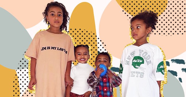 Kim Kardashian and Kanye West's children, North, Chicago, Psalm, and Saint West in an Instagram image uploaded on December 8, 2020 | Photo: Instagram/kimkardashian
