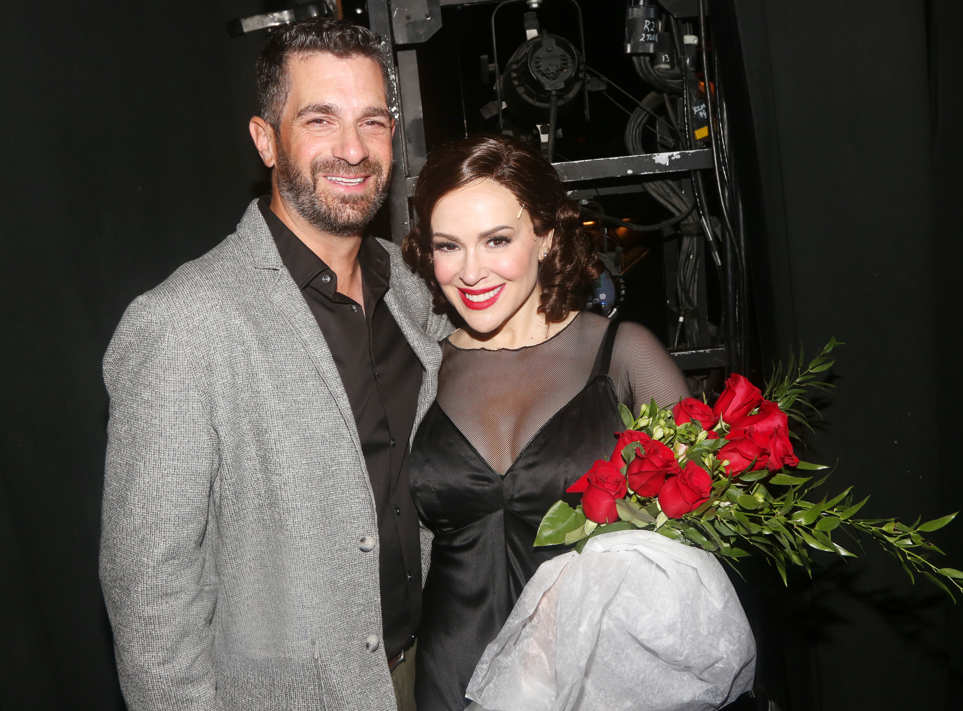 David Bugliari and Alyssa Milano on September 16, 2024, in New York City | Source: Getty Images