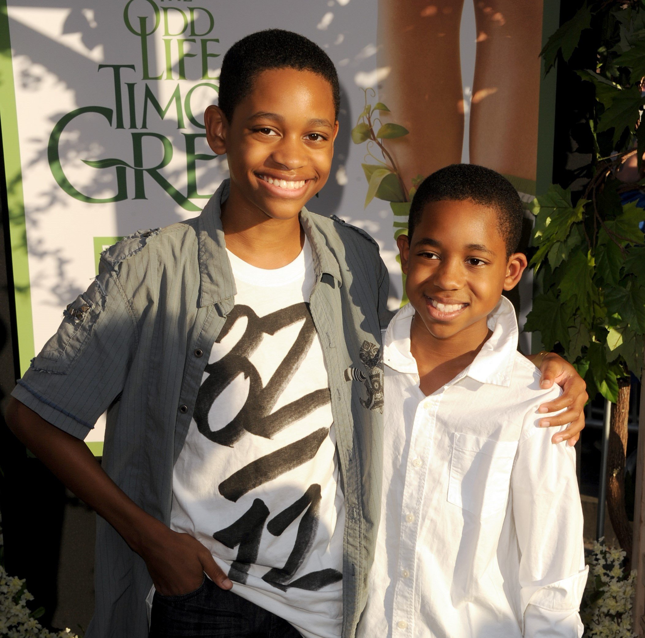  Tyrel Jackson Williams and brother Tylen Williamsat the premiere of Walt Disney Pictures' "The Odd Life of Timothy Green" in 2012, in Hollywood. | Source: Getty Images