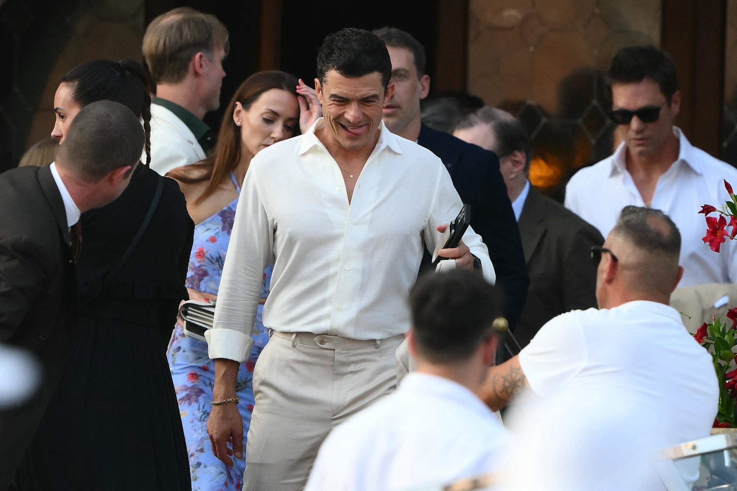 Orlando Bloom ahead of Jeff Bezos and Lauren Sánchez's Wedding on June 26, 2025, in Venice, Italy. | Source: Getty Images
