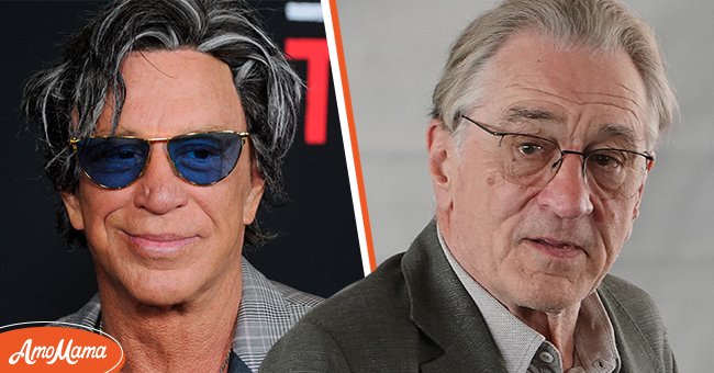 The feuding actors Mickey Rourke and Robert De Niro | Source: Getty Images