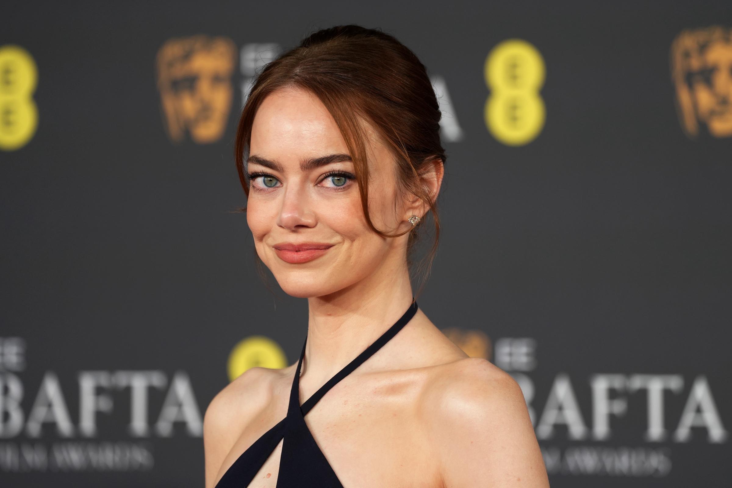 Emma Stone attends the 79th BAFTA Film Awards at The Royal Festival Hall on February 22, 2026, in London, England | Source: Getty Images