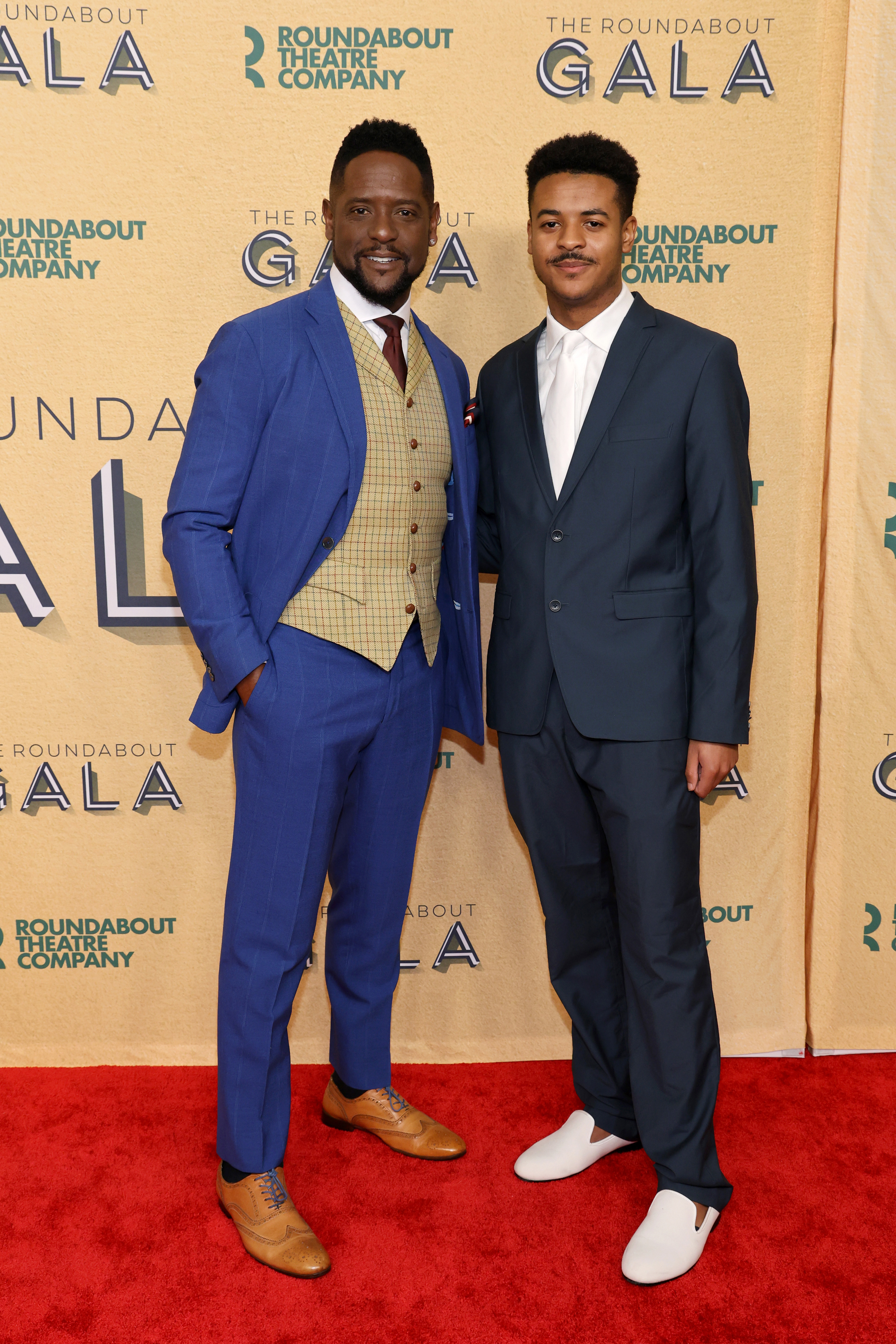 Blair Underwood and Blake Underwood attend the Roundabout Theatre Company Gala at the Ziegfeld Ballroom in New York City, New York, on March 4, 2024.