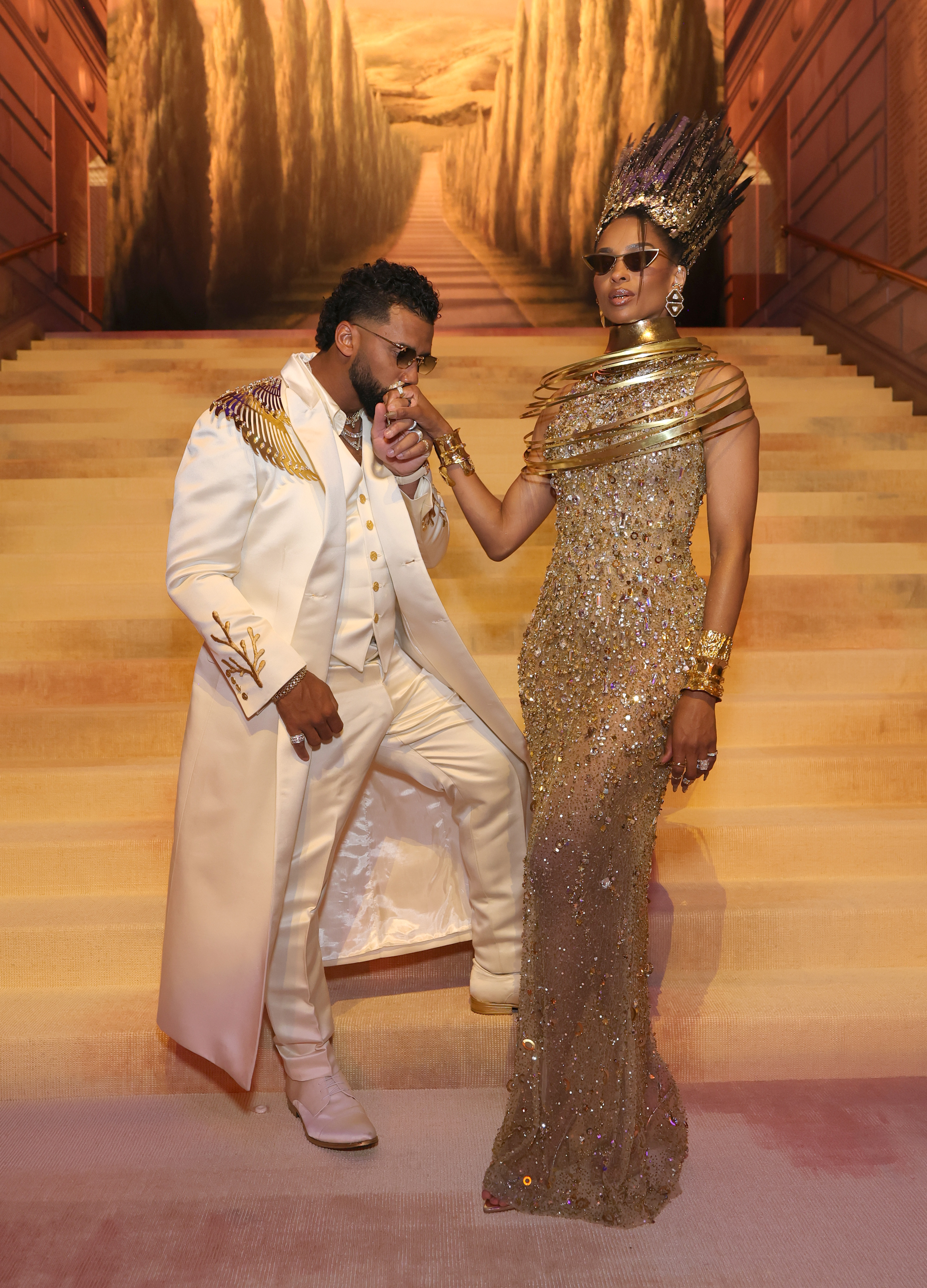 Russell Wilson and Ciara attend the Met Gala celebrating "Costume Art" at the Metropolitan Museum of Art on May 4, 2026 in New York City. | Source: Getty Images