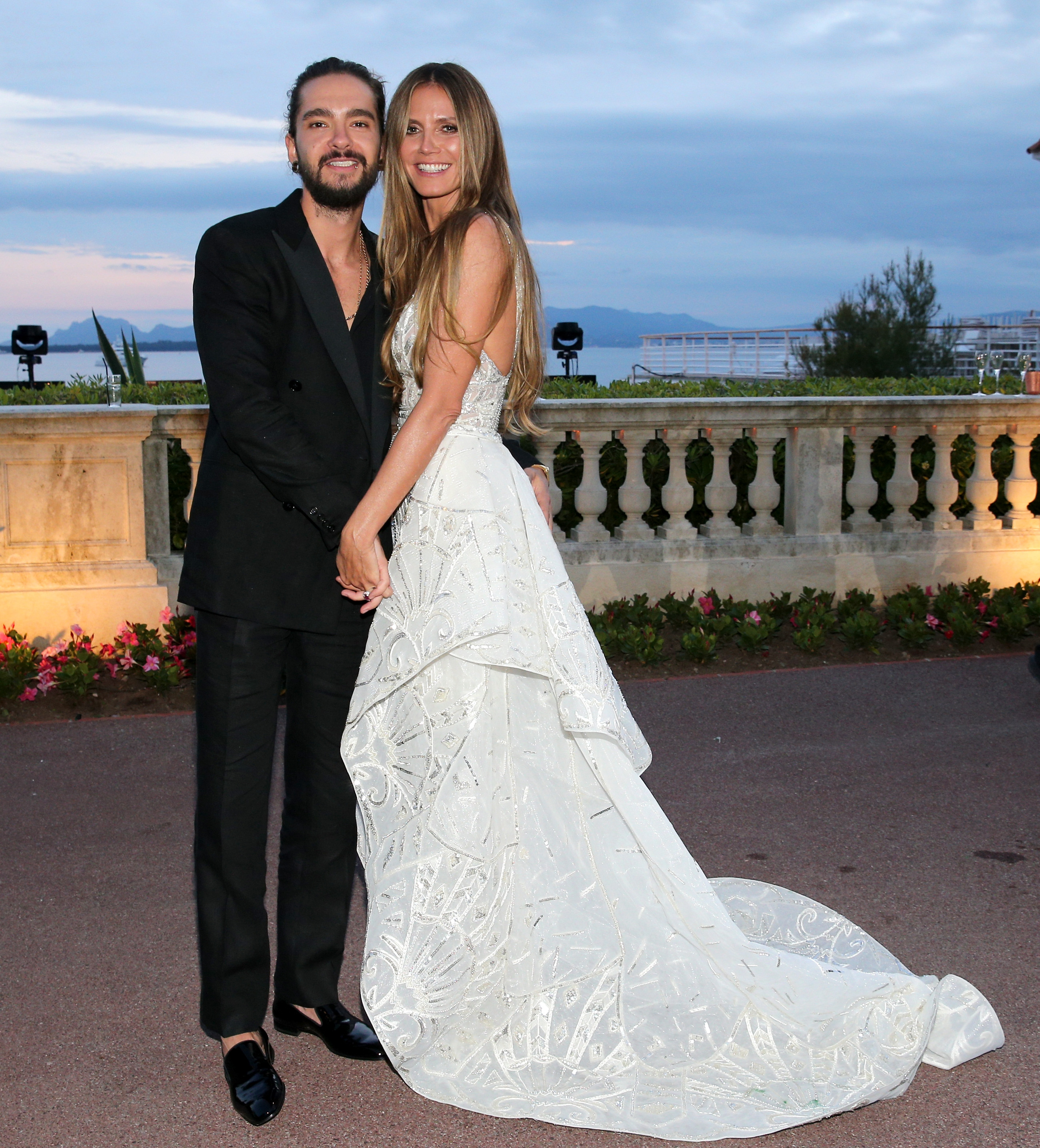 Tom Kaulitz and Heidi Klum at the amfAR Gala Cannes in Cap d'Antibes, France on May 17, 2018 | Source: Getty Images