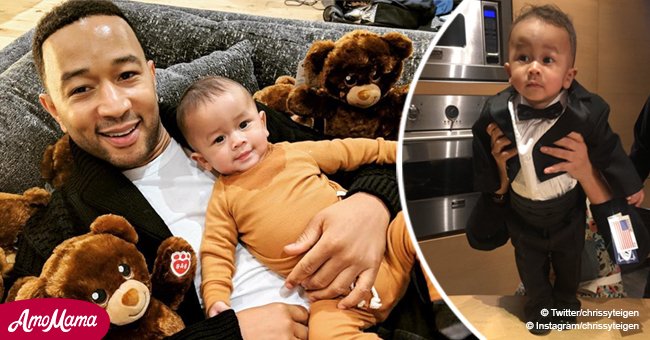 Chrissy Teigen’s adorable baby son dresses like daddy’s carbon copy for John's 40th birthday
