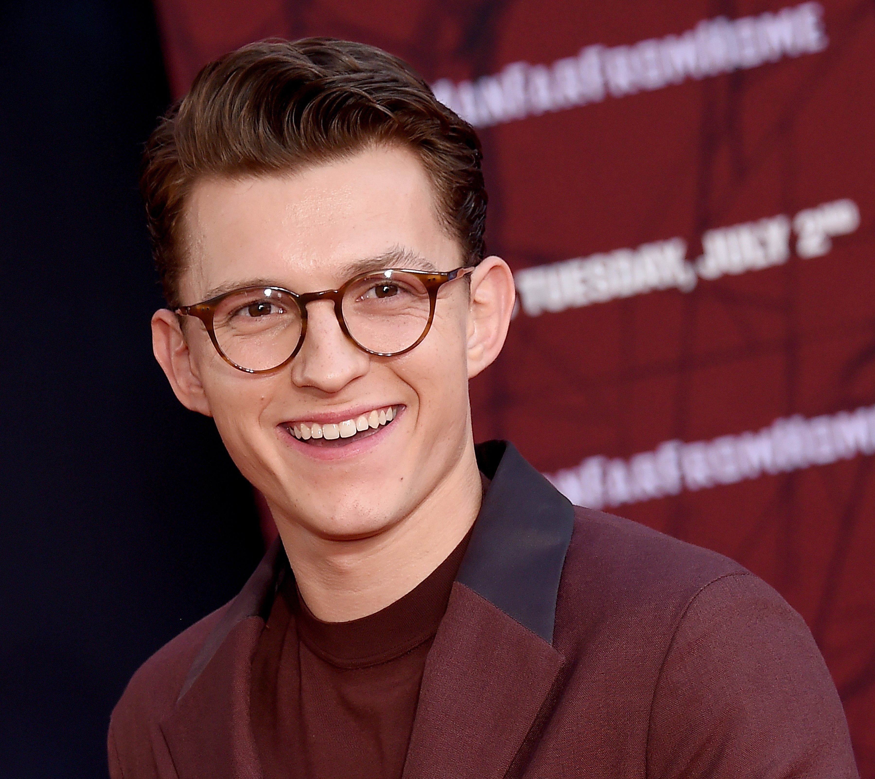 Tom Holland at the premiere of "Spider-Man Far From Home" in 2019 in Hollywood, California. | Source: Getty Images