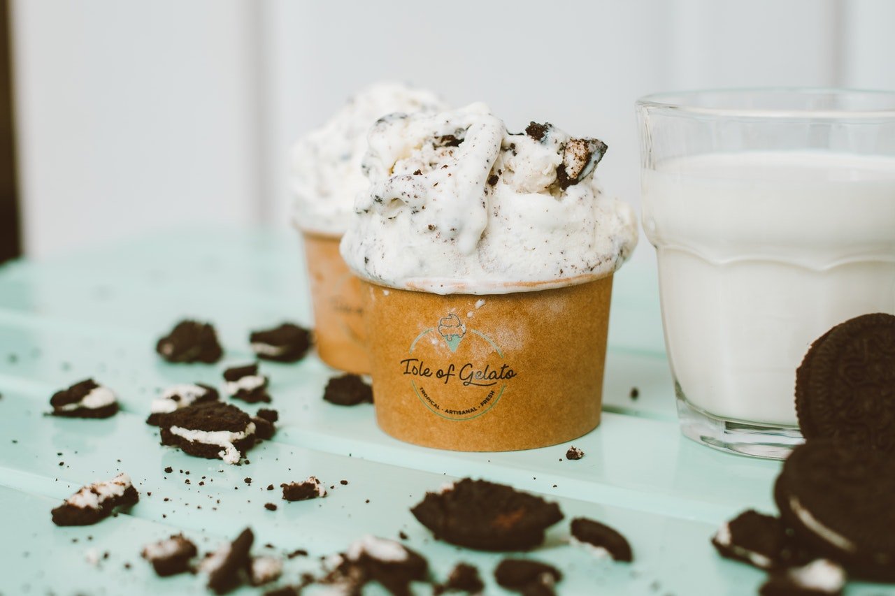 Photo of cups filled with ice cream | Photo: Pexels