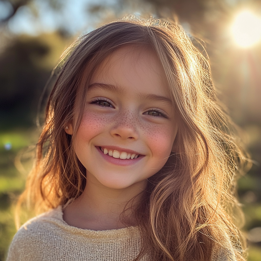 A smiling little girl | Source: Midjourney