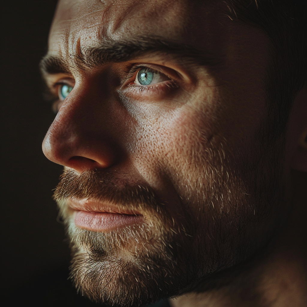 A close-up of a man | Source: Midjourney