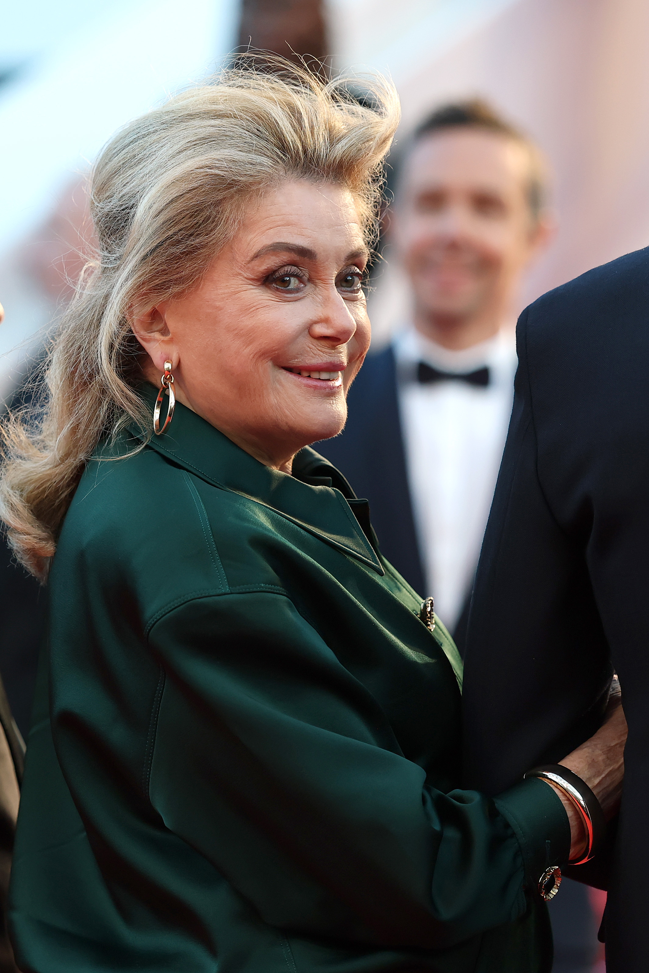 Catherine Deneuve attends the "Histoires Parallèles (Parallel Tales)" screening during the 79th annual Cannes Film Festival at Palais des Festivals on May 14, 2026 in Cannes, France. | Source: Getty Images