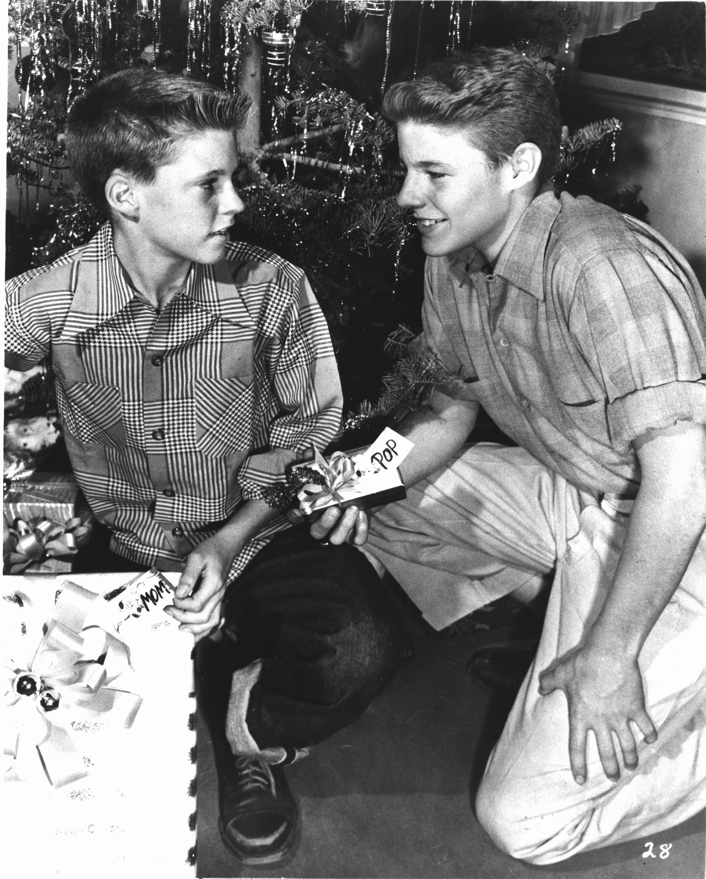 Ricky and David Nelson on “The Adventures of Ozzie and Harriet,” on January 9, 1953 | Source: Getty Images