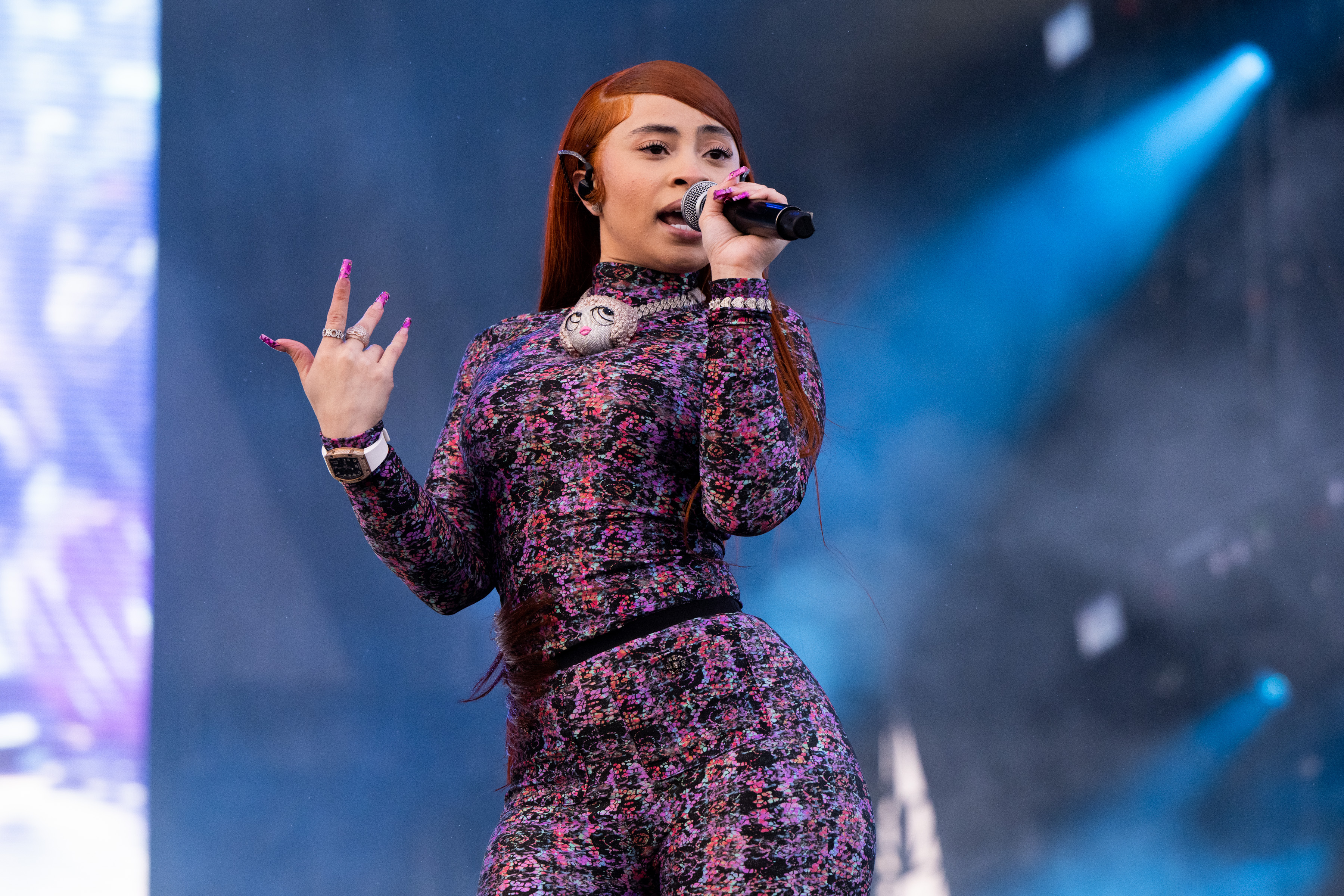 Ice Spice performs onstage during day 3 of Rolling Loud Los Angeles at Hollywood Park Grounds on March 5, 2023, in Inglewood, California. | Source: Getty Images