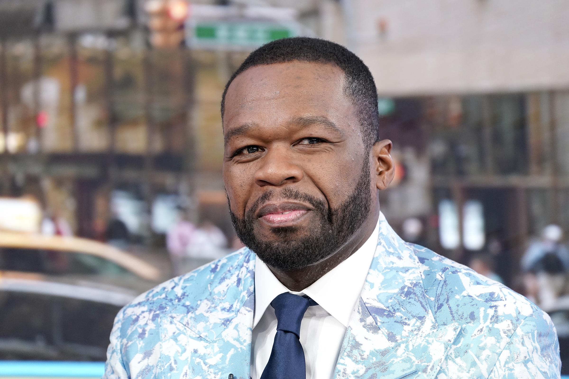 Curtis "50 Cent" Jackson visits "Fox & Friends" to discuss his new Fox Nation show in New York City on September 30, 2025 | Source: Getty Images