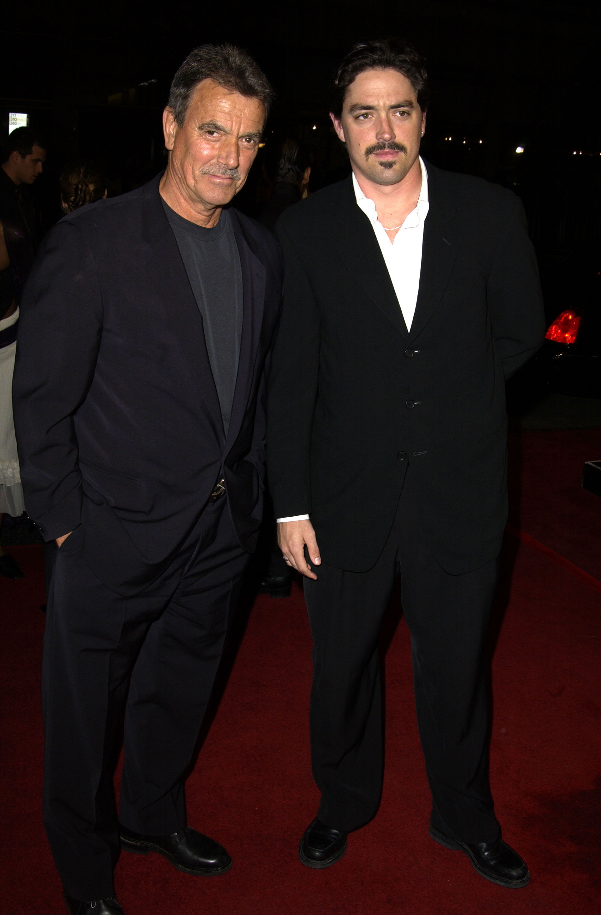 Eric Braeden and his son Christian Gudegast during the "A Man Apart" premiere in Hollywood, California, on April 1, 2003 | Source: Getty Images