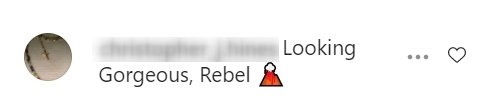 A fan comments on Rebel Wilson’s latest post on February 10, 2021 | Photo: Instagram/rebelwilson