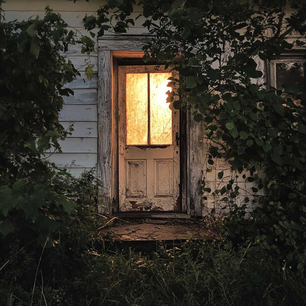 The front door of an empty house | Source: Midjourney