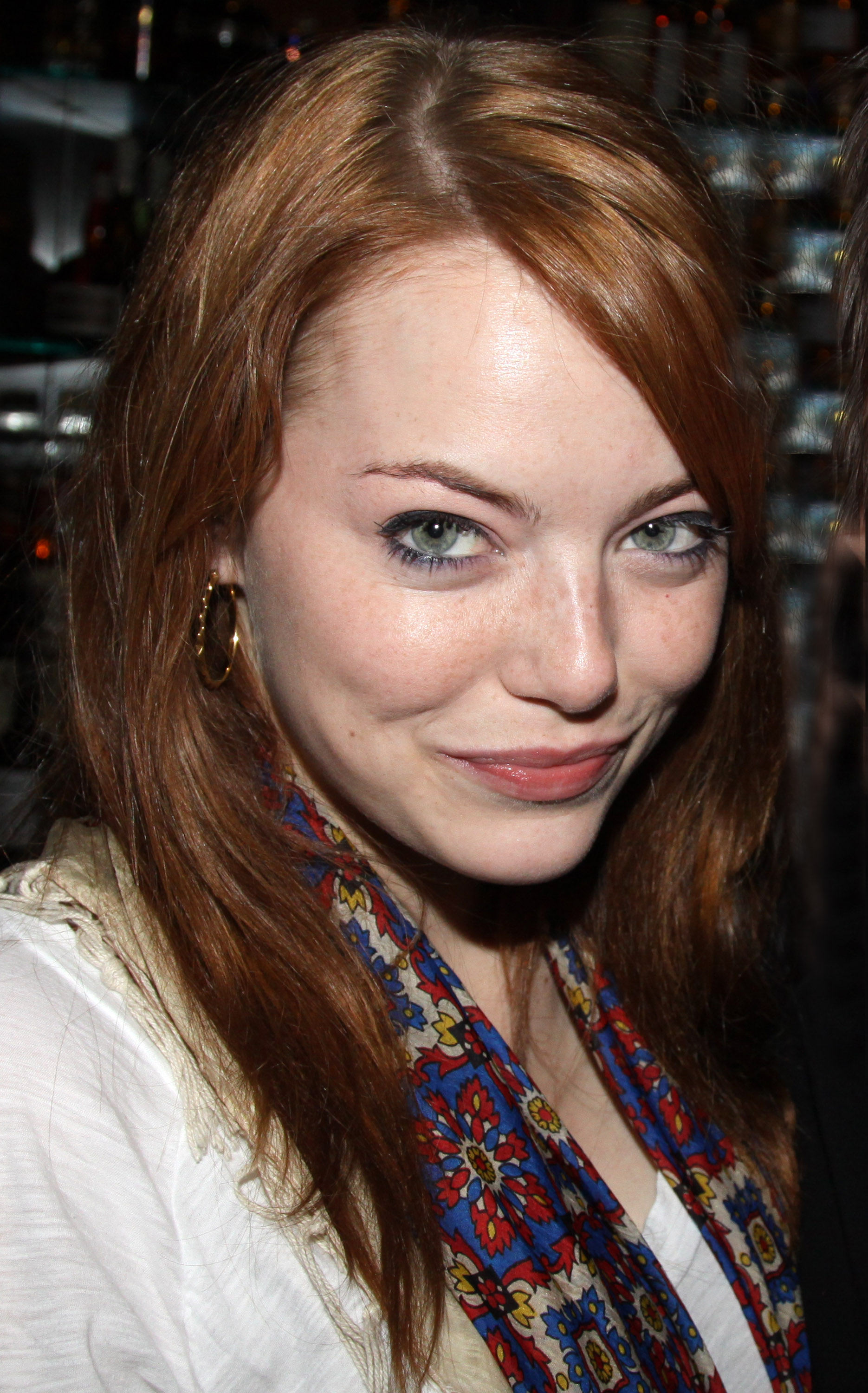 Emma Stone at the "The Starry Messenger" cast party on November 16, 2009, in New York. | Source: Getty Images