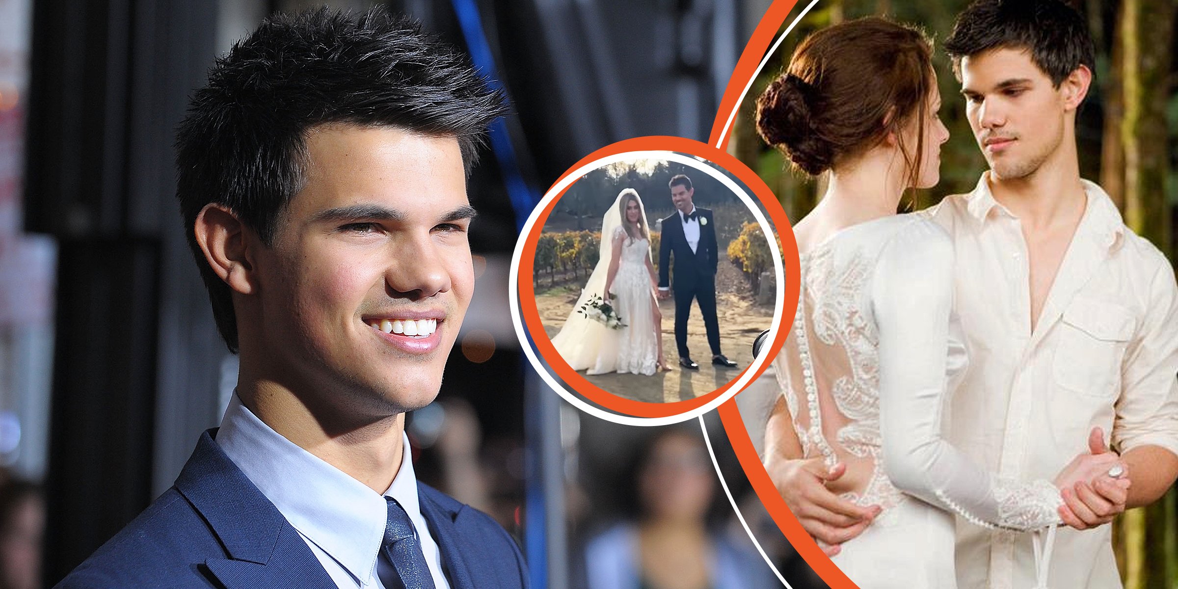 Taylor Lautner | Taylor Lautner and Taylor Dome | Taylor Lautner and Kristen Stewart | Source: Getty Images | facebook.com/twilight 