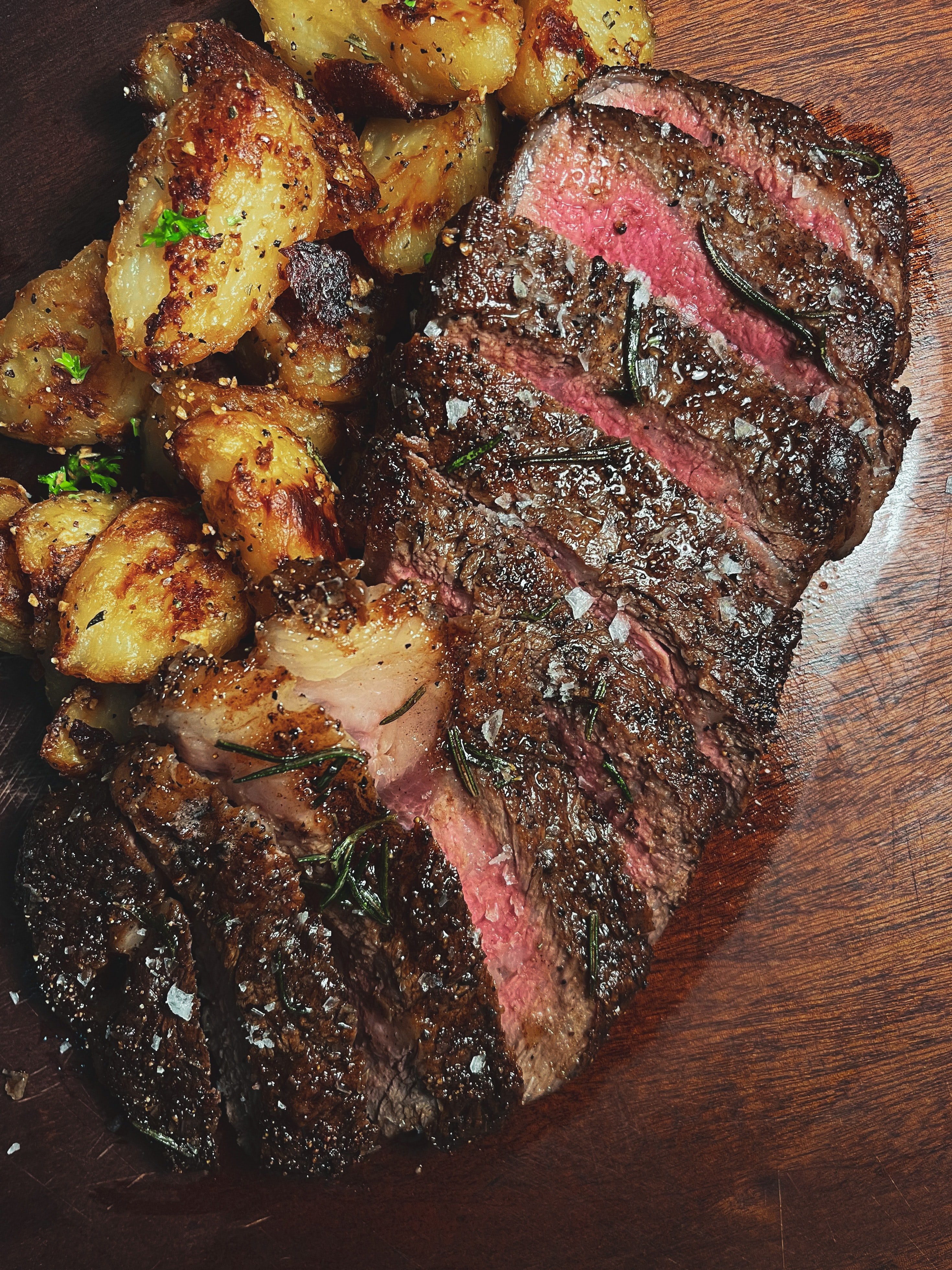 Dinner was a wonderful roast from Diane's store. | Source: Unsplash