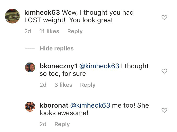More comments insisting Hoda Kotb looks skinnier | Instagram: @hodaandjenna