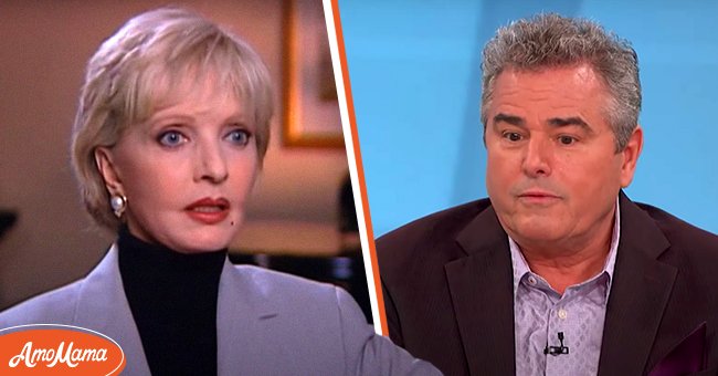 Florence Henderson pictured during an interview [Left]. Christopher Knight pictured during an interview with The Doctors [Right]. | Photo: Youtube/FoundationINTERVIEWS & Youtube/The Doctors