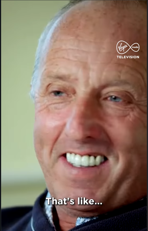 Andy Hallsworth during his interview with "Long Lost Family: Born Without Trace" | Source: Instagram/virginmediatelevision