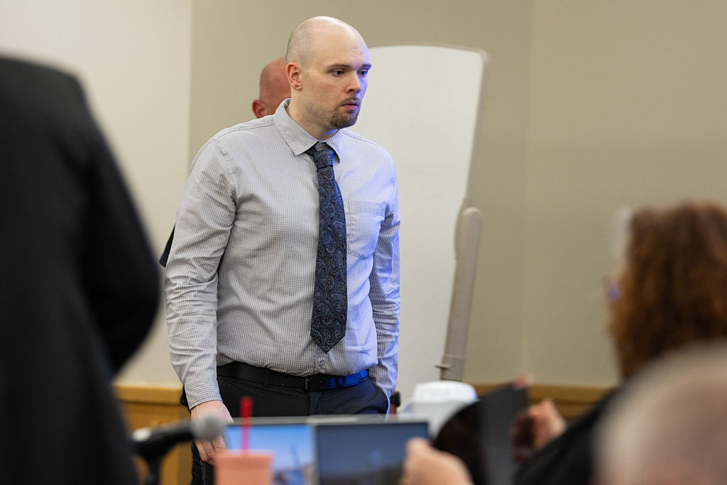 Tanner Horner is seen in court on April 7, 2026 | Source: Getty Images
