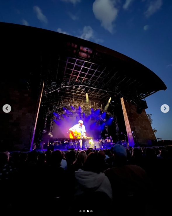 James Taylor performs under the lights during his concert appearance | Source: Instagram/meghan