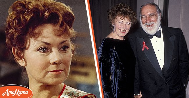 A portriat of Marion Ross [left], Marion Ross with Paul Michael at an event [right] | Photo: Getty Images