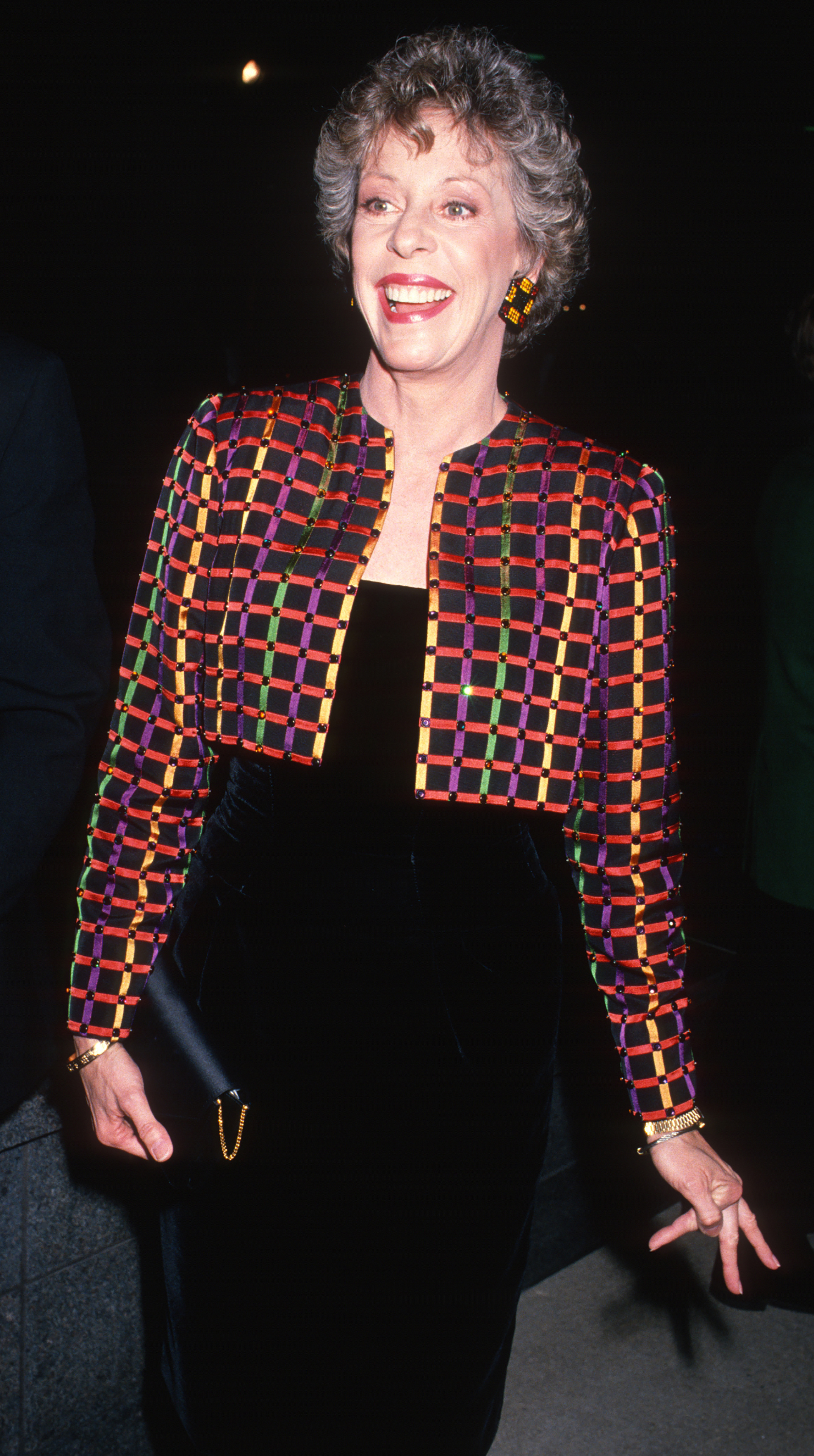 Carol Burnett attends 'A Tribute to Elizabeth Taylor at the Bob Hope Cultural Center, Palm Springs, California, on February 23, 1989. | Source: Getty Images
