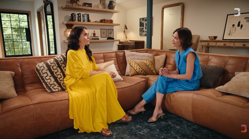 Meghan, Duchess of Sussex, during an interview from a post dated August 26, 2025. | Source: YouTube/Bloomberg Originals