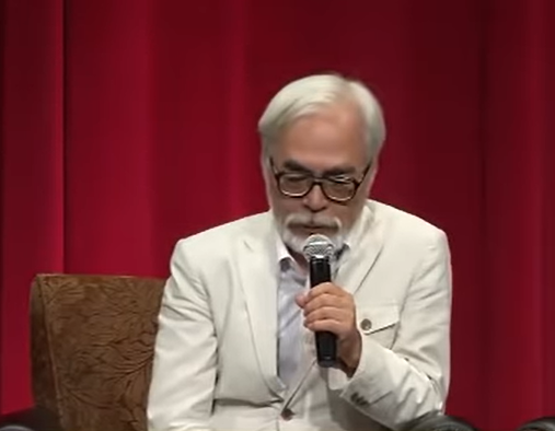 Hayao Miyazaki speaks during an interview, from a video dated March 20, 2014 | Source: YouTube/@Oscars