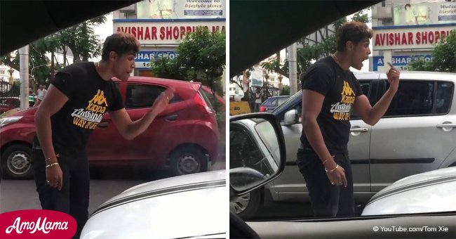 Man confronts driver in a fit of road-rage and gets run over