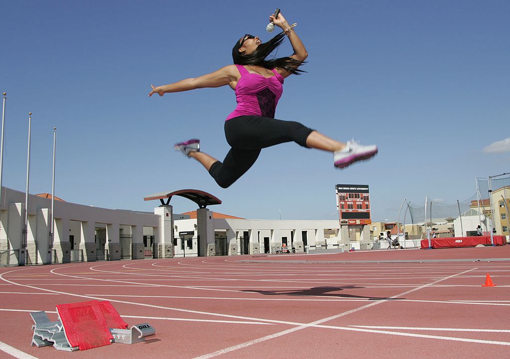 Mary Joyner at the San Diego State track, May 2011 | Source: Getty Images