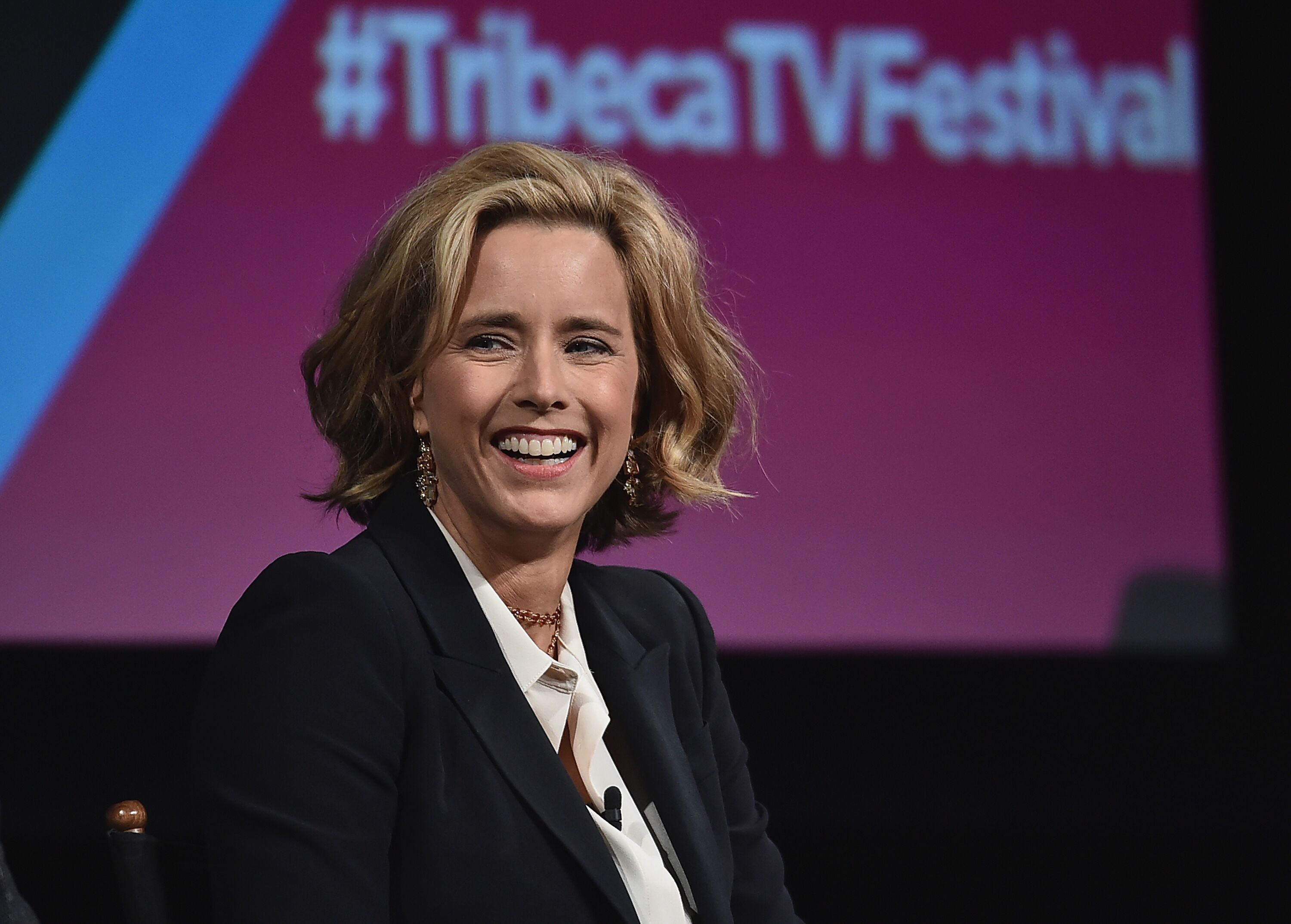 Tea Leoni speaks onstage at the "Madame Secretary" Season 5 Premiere at Spring Studios on September 20, 2018 in New York City. | Source: Getty Images
