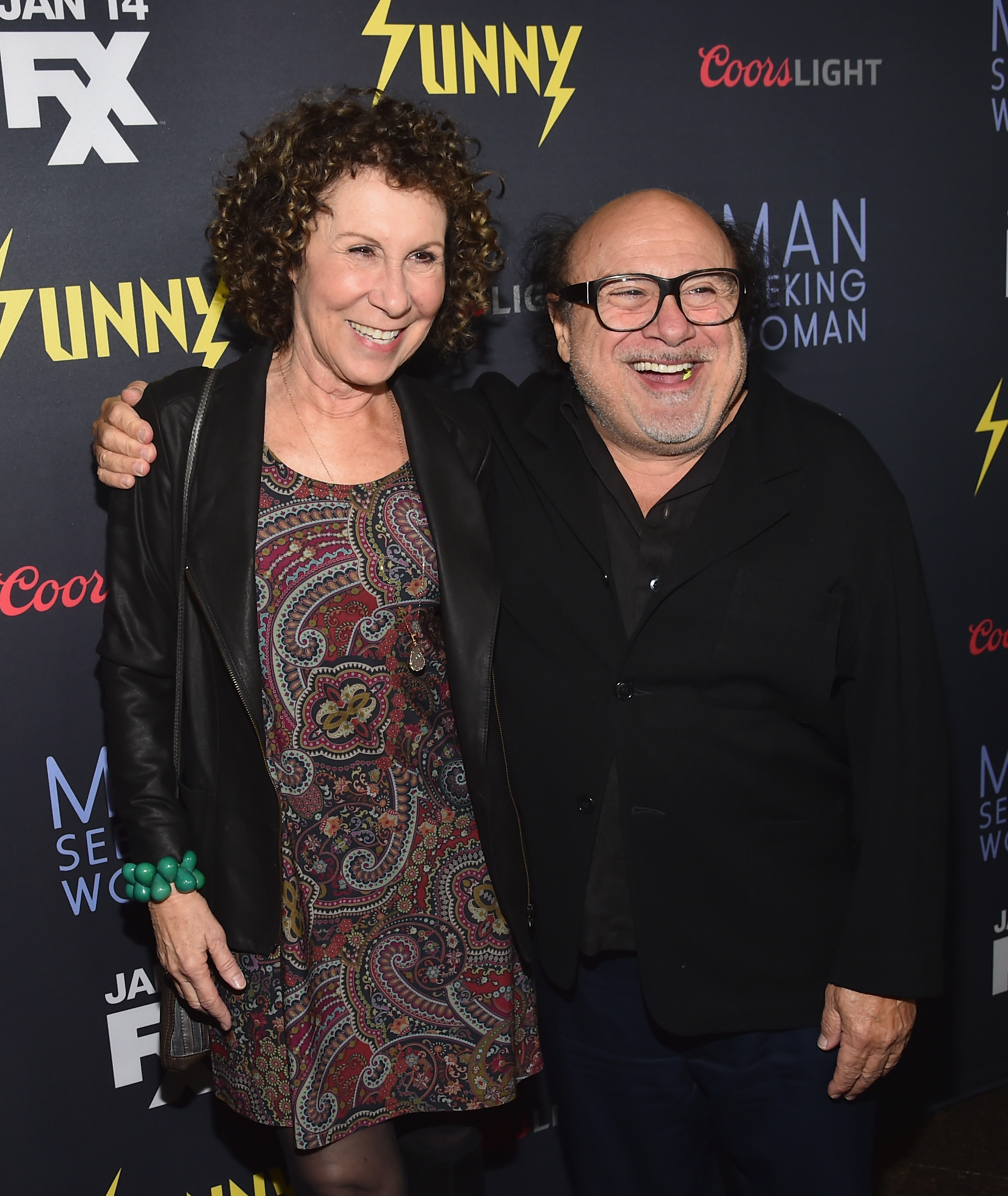 Rhea Perlman and Danny DeVito at the premiere of "Man Seeking Woman" in Los Angeles, California on January 13, 2015 | Source: Getty Images