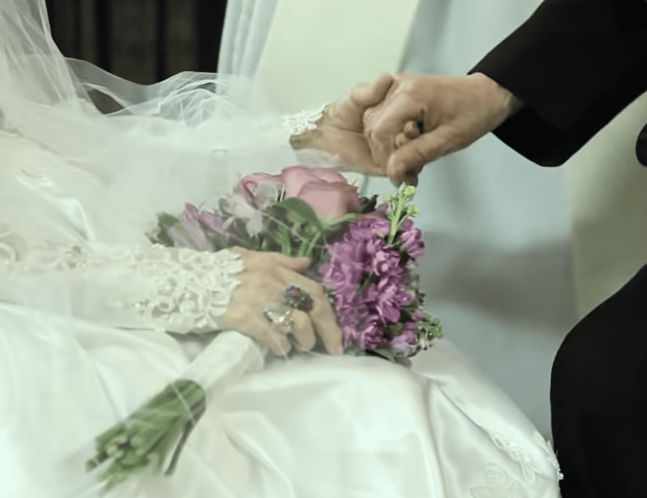 Elderly Lady Celebrates 100th Birthday by Walking Down the Aisle with a ...